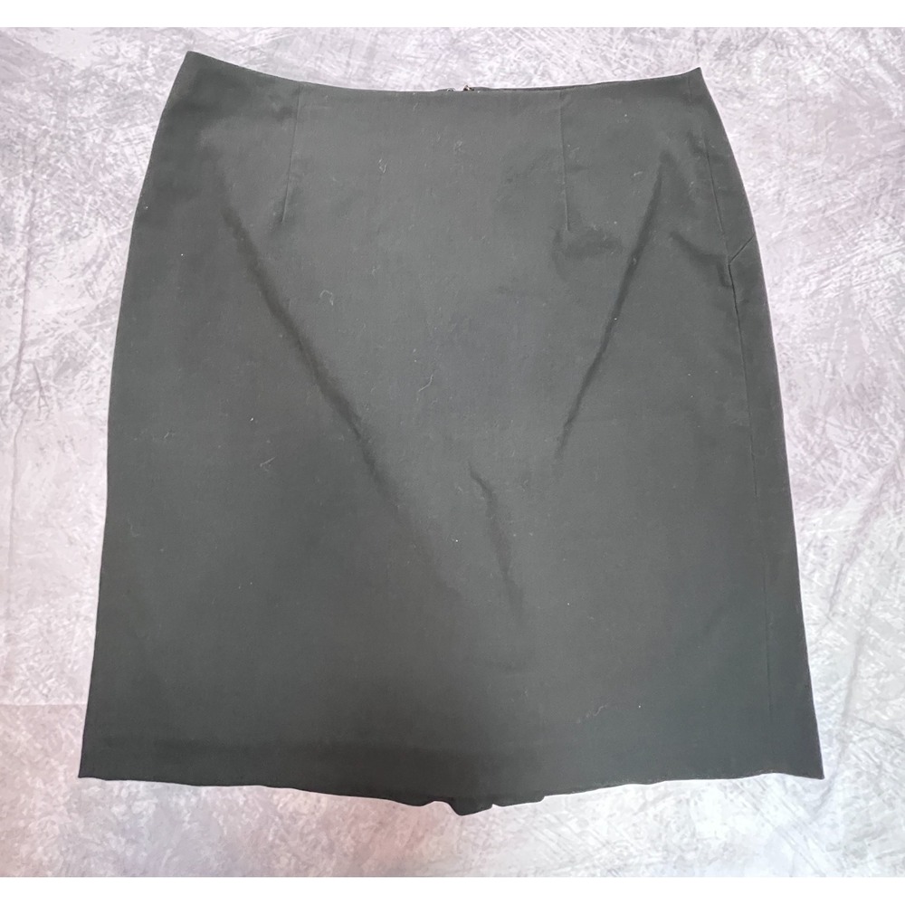Banana Republic Straight & Pencil Skirt Womens 12 Black Stretch Back Zip Gothic